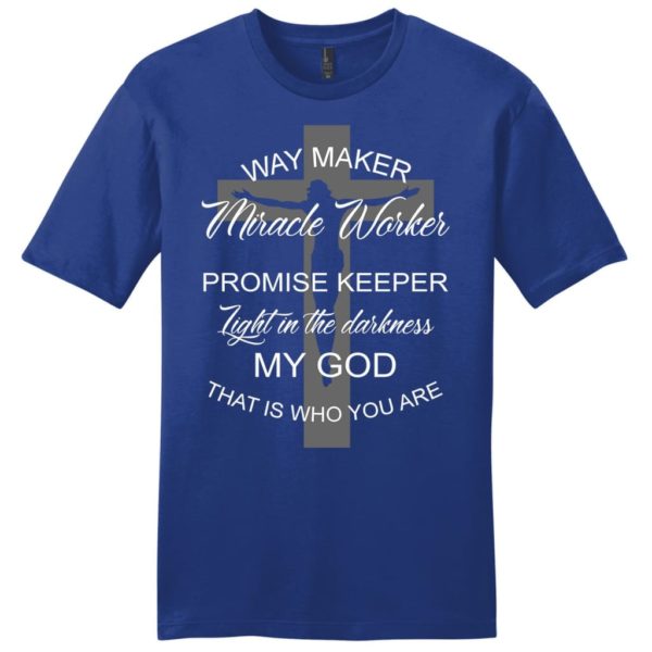 way maker shirt - way maker miracle worker men's christian t-shirt
