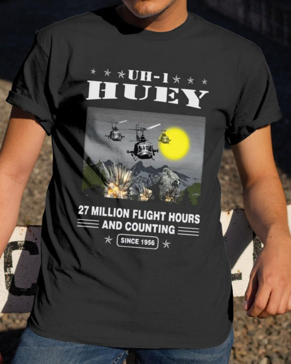 veteran shirt, uh 1 flight since 1956 classic t-shirt