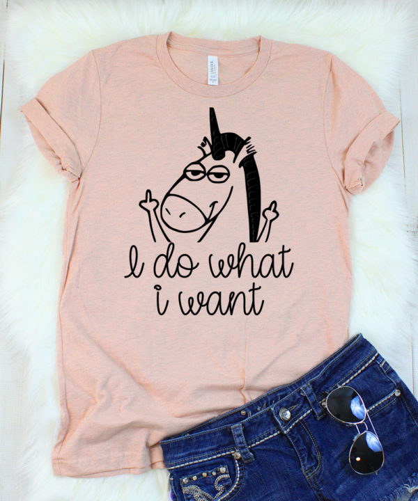 i do what i want unicorn t-shirt