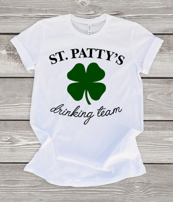 st. patty's day drinking team t-shirt
