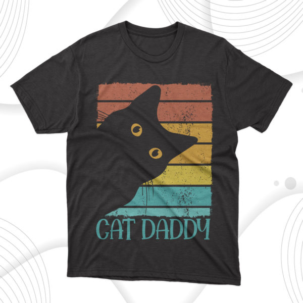 cat daddy t-shirt, gift for best father
