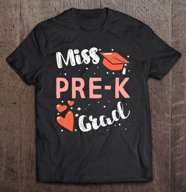 kids pre-k graduation for girls prek miss pre-k grad t-shirt