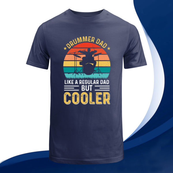 father's day gift cooler drummer dad fathers day t-shirt