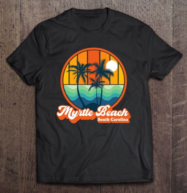 retro myrtle beach south carolina summer 90s beach souvenirs t-shirt