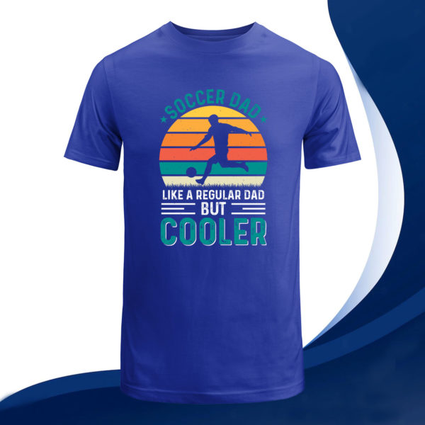 cooler soccer dad retro sunset t-shirt, gift for best father
