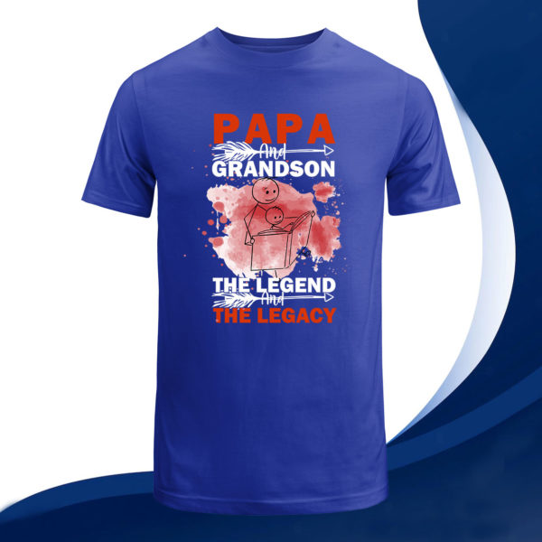 papa and grandson the legend and the legacy t-shirt, gift for best father