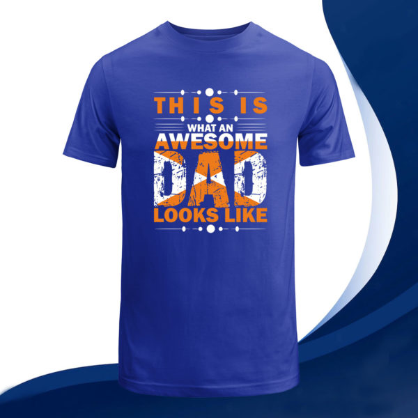 this is an awesome dad looks like t-shirt, dad gift