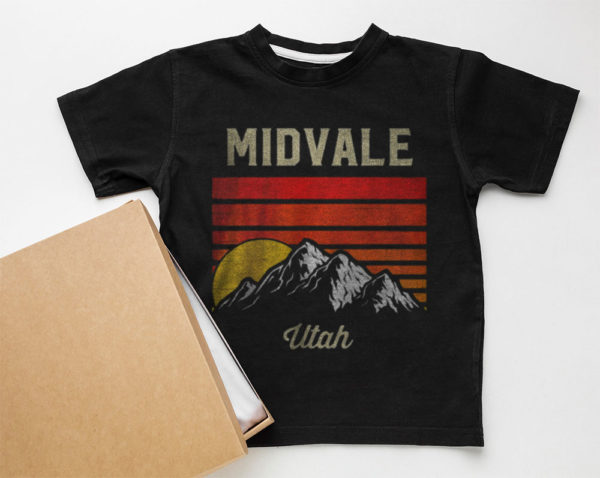 midvale utah retro vintage city state usa unisex t-shirt
