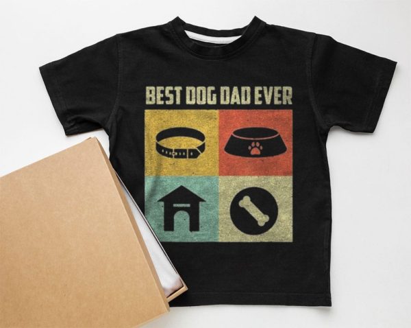 best dog dad ever cool father?s day t-shirt