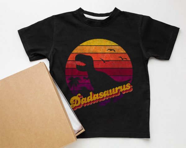 fathers day dadasaurus vintage t-shirt