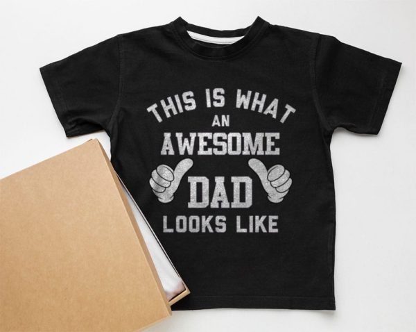 father?s day this is what an awesome dad looks like t-shirt