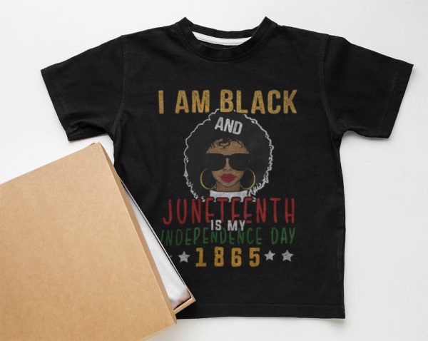 i am black juneteenth independence day 1865 t-shirt