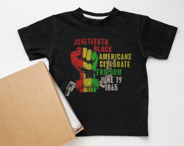 juneteenth black americans celebrate freedom june 19 1865 t-shirt