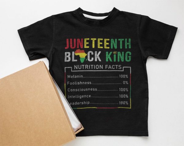 juneteenth black king t-shirt