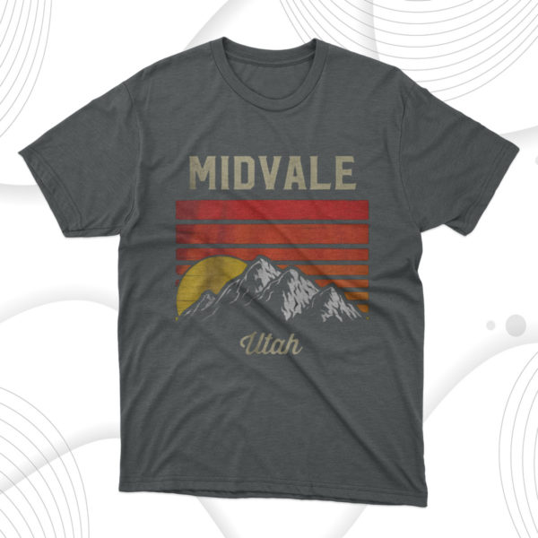 midvale utah retro vintage city state usa unisex t-shirt