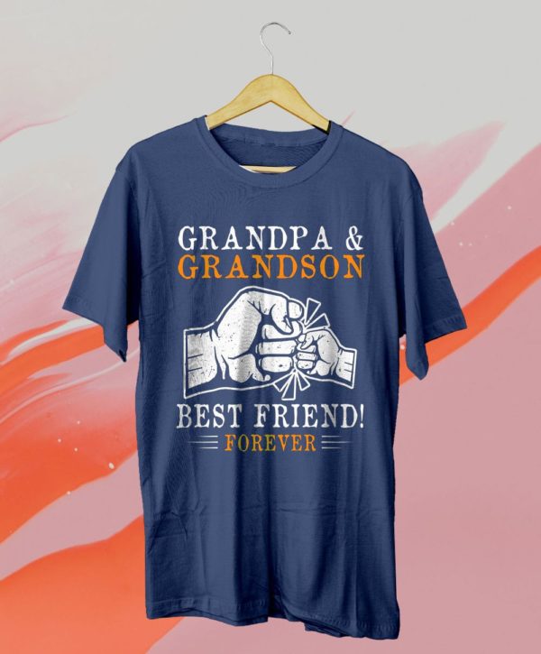 grandpa and grandson best friend forever t-shirt