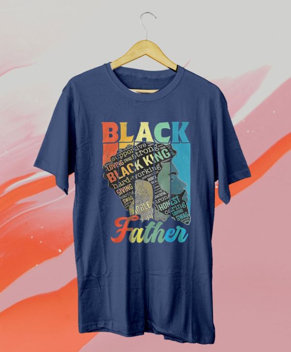 juneteenth black king melanin dad fathers day t-shirt