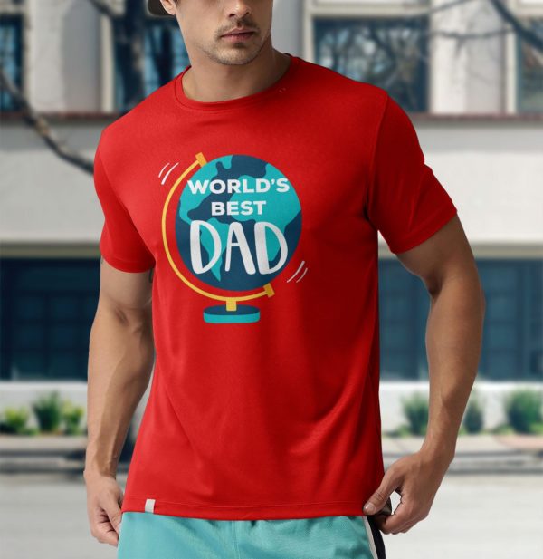 earth world?s best dad t-shirt
