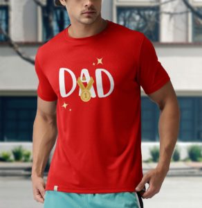 number 1 dad t-shirt