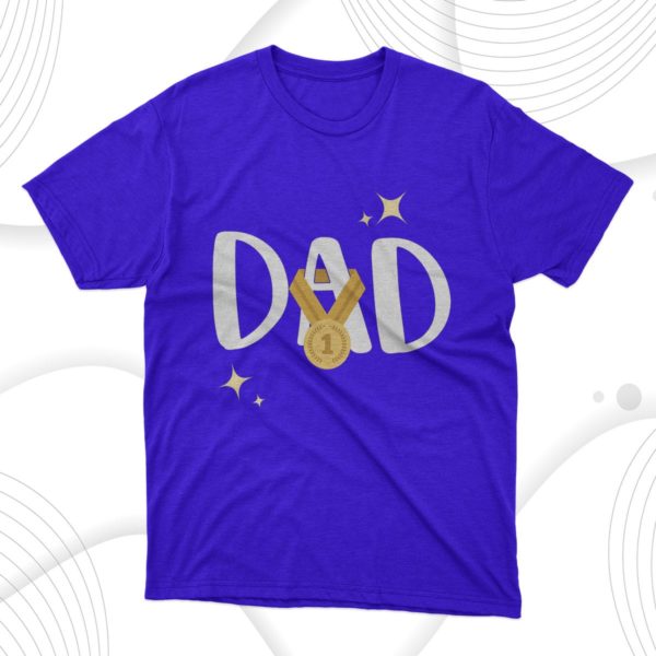 number 1 dad t-shirt