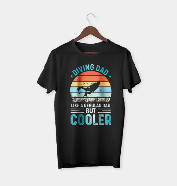 cooler diving dad fathers day t-shirt, fathers day gift tee shirt