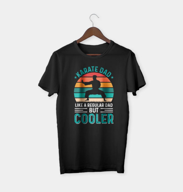 cooler karate dad fathers day t-shirt, gift for dad