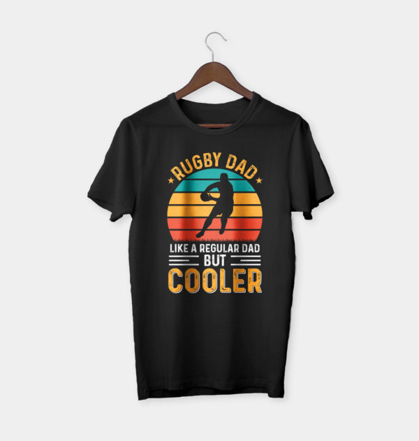 father's day gift cooler rugby dad fathers day t-shirt