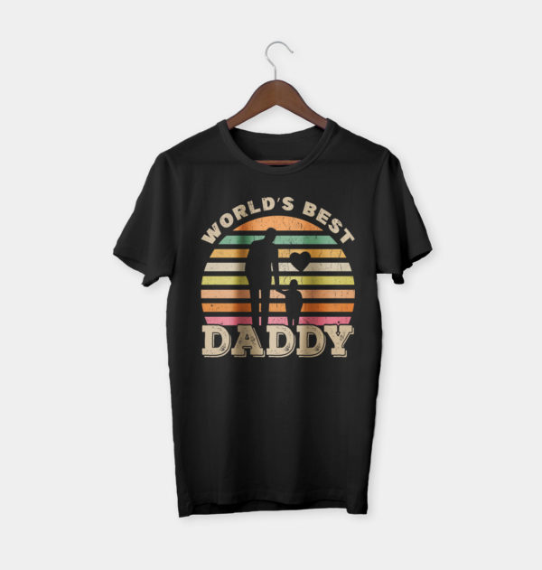 father's day gift worlds best daddy t-shirt