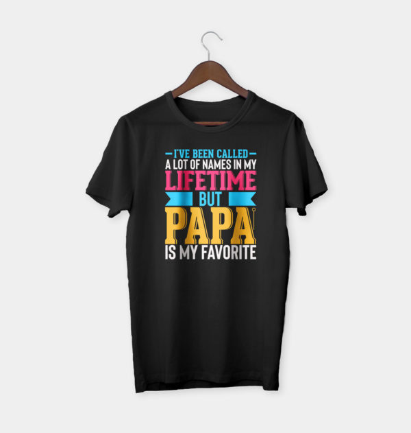 papa is my favorite name t-shirt, gift for dad