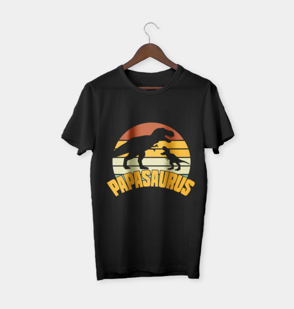 papasaurus dinosaur father t-shirt, gift for dad