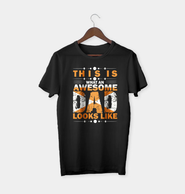 this is an awesome dad looks like t-shirt, dad gift