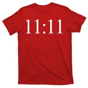 1111 lucky time numerologists t-shirt