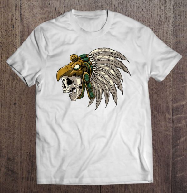 aztec inca maya culture art - skull warrior premium t-shirt