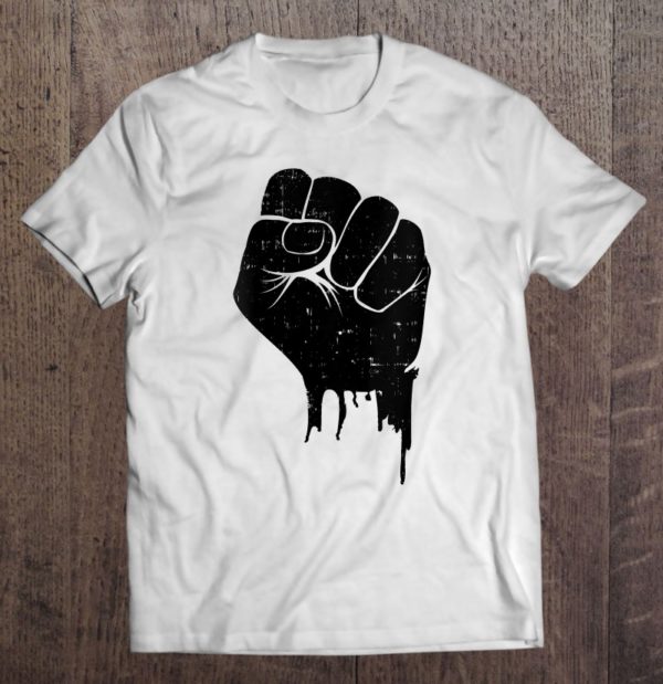 womens black fist original black power symbol - empower blm t-shirt