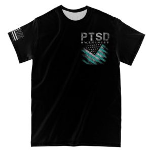a war within that never goes away ptsd awareness full printed t-shirt