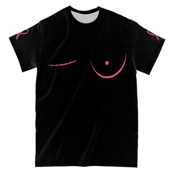a zombie is looking for my breast cancer awareness all over print t-shirt