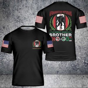afghanistan veterans the highest degree of brother hood all over print t-shirt