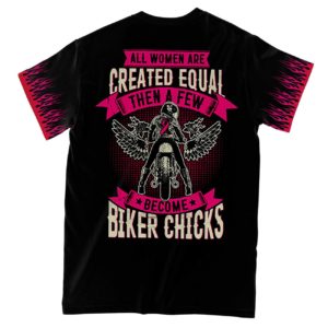 bikers against breast cancer all over print t-shirt