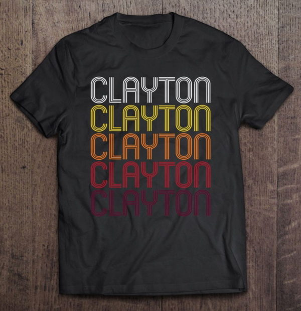 clayton, ga vintage style georgia t-shirt