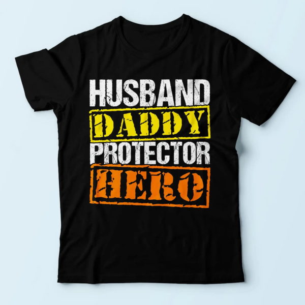 cool presents for father, husband daddy protector hero, daddy shirt t shirt