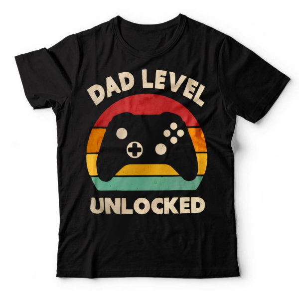 dad level unlocked, new dad t-shirt, best gifts for new dad t shirt