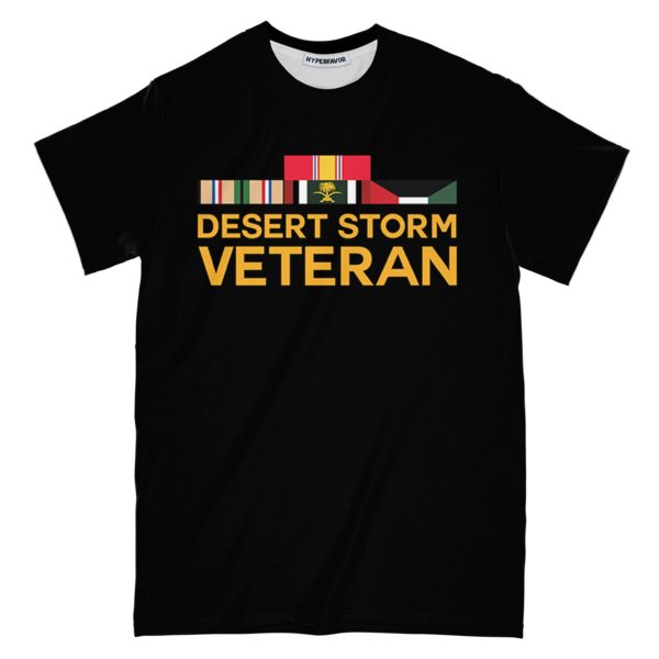 desert storm veteran i took a dna test god is my father veterans are my brother all over print t-shirt