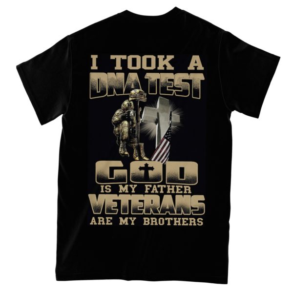 desert storm veteran i took a dna test god is my father veterans are my brother full printed t-shirt