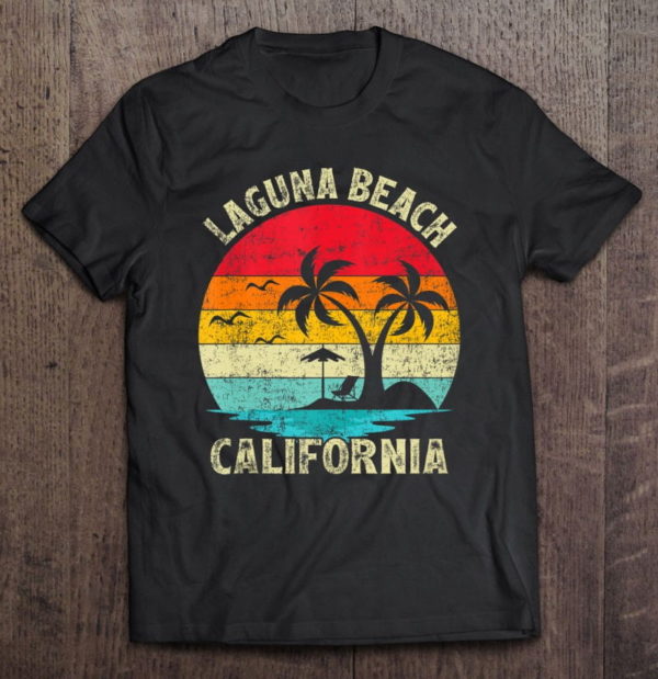 family vacation vintage retro california laguna beach t-shirt