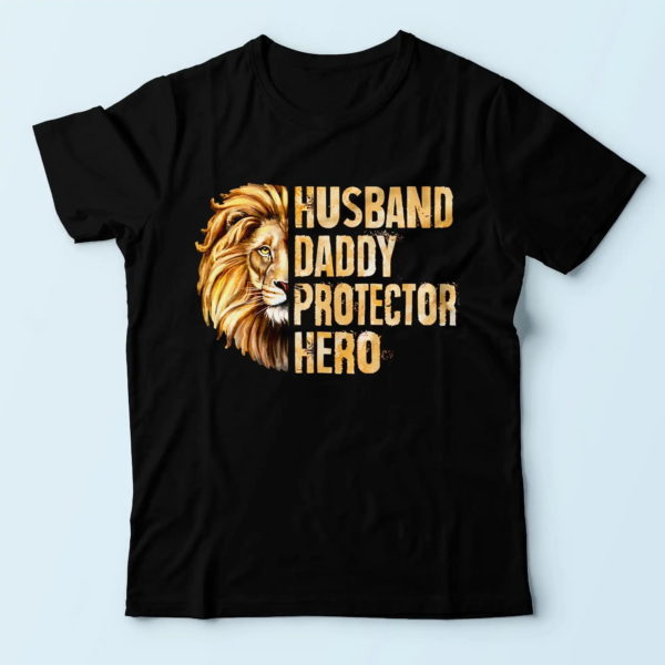 father t-shirt, husband daddy protector hero t shirt