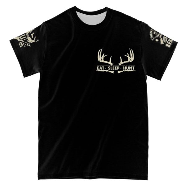 for some hunting is hobby for me hunting is passion all over print t-shirt
