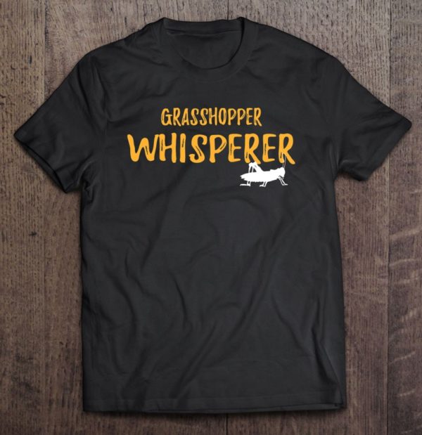 grasshopper whisperer graphic animal lover silhouette t-shirt