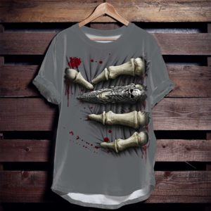 halloween death hand all over print t-shirt, scary shirt