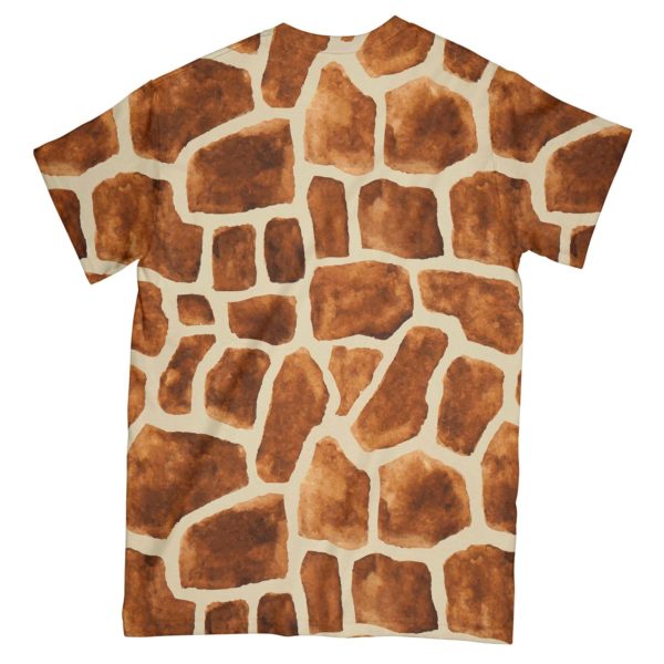 halloween giraffe pattern costume all over t-shirt