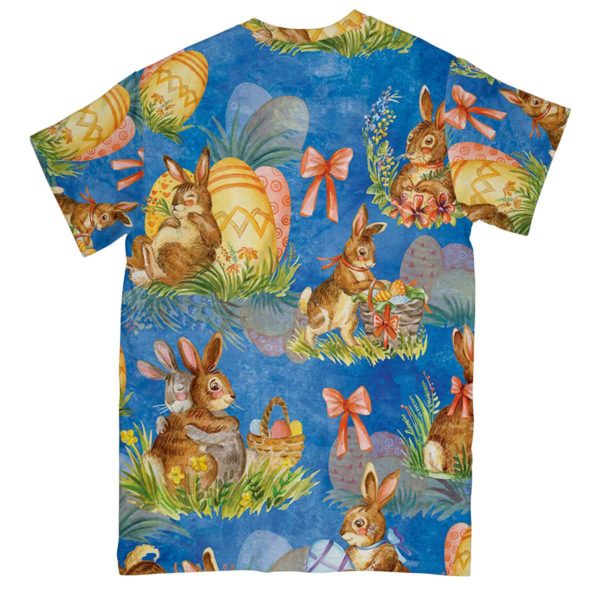 happy easter day bunny aop t-shirt